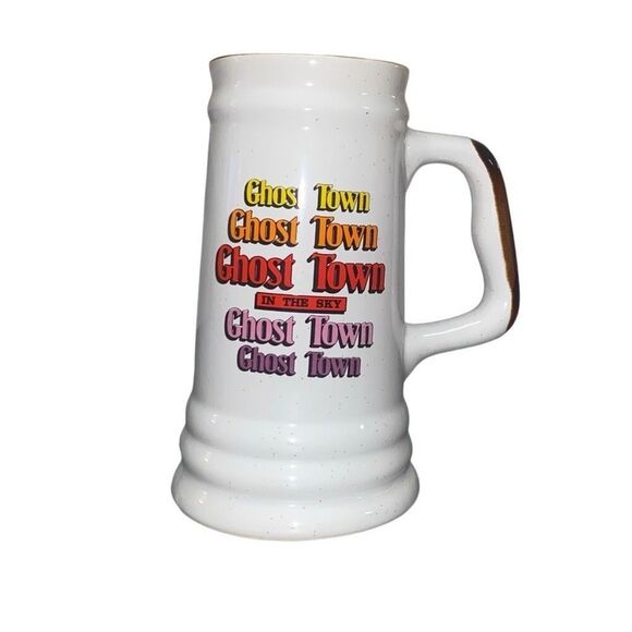 Vintage Defunct Theme Park Ghost Town In The Sky Maggie Valley NC XL Stein - Picture 1 of 10